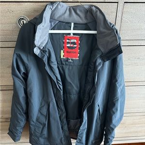 Burton unisex black ski jacket.